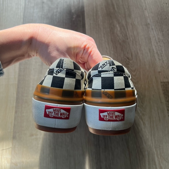 Vans Stacked Platform Checkered Slip on Sneakers size 9.5 - Picture 7 of 10
